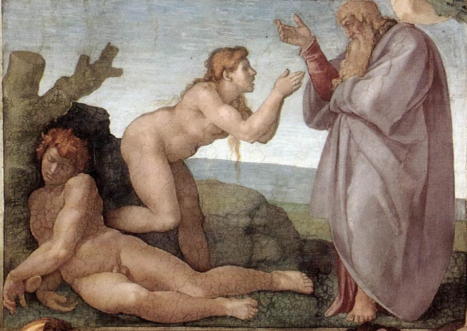 La Creazione di Eva di Michelangelo