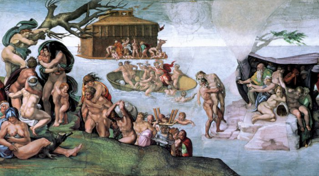 Il Diluvio Universale di Michelangelo nella Cappella Sistina