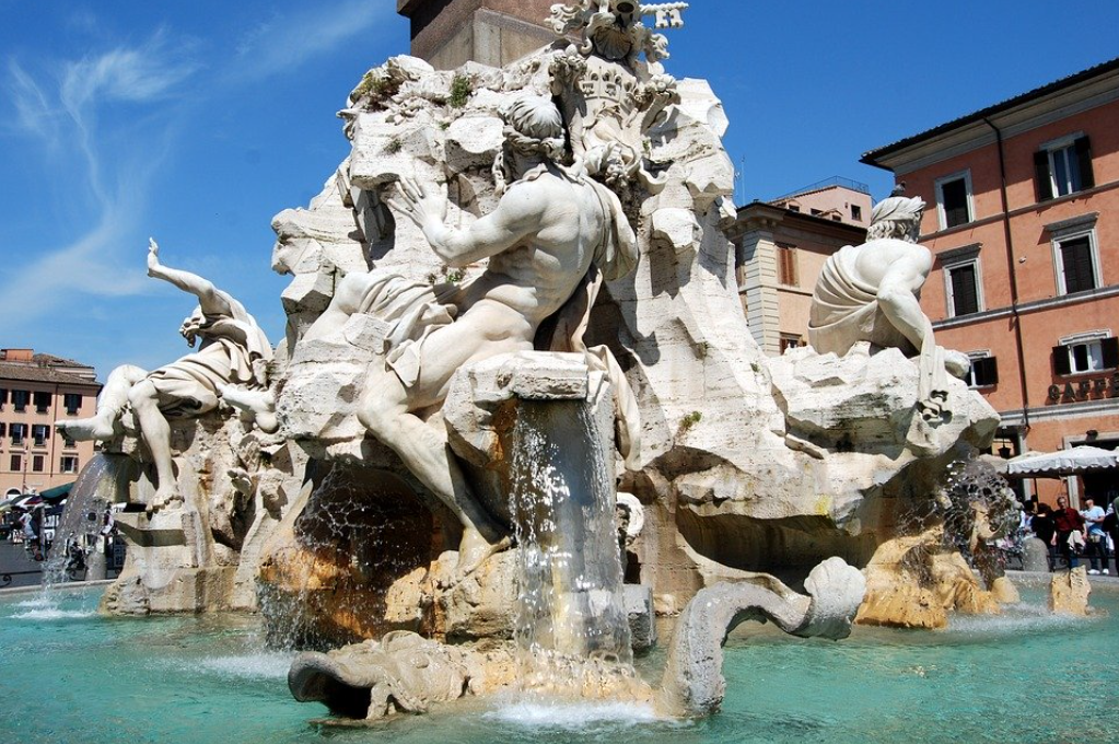 Fontana dei Quattro Fiumi a Roma
