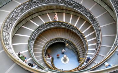 La scala del Bramante ai Musei Vaticani